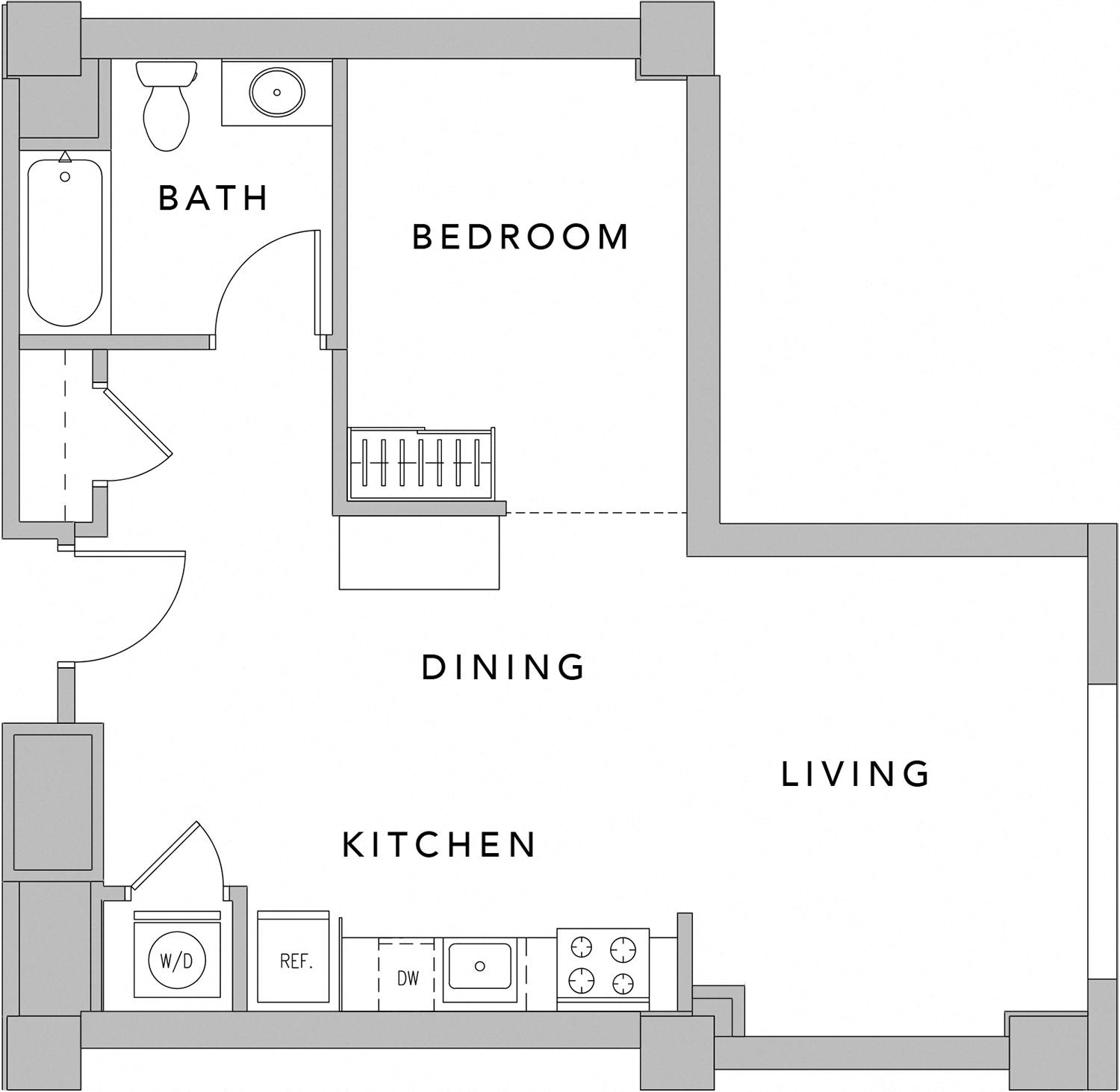 Floor plan layout diagram for SU